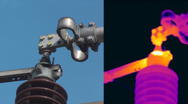 Exemple de dÃ©faut dÃ©tectÃ© en HAUTE TENSION : DÃ©tÃ©rioration connexion