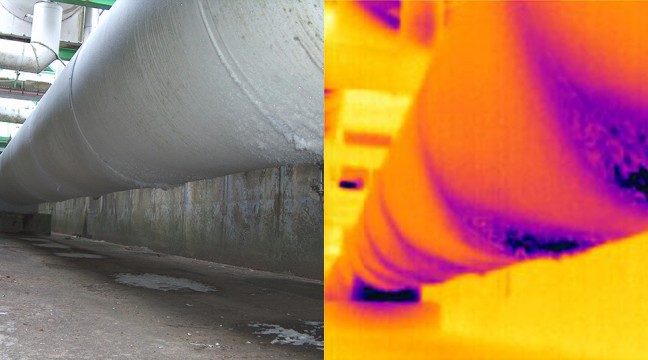 Inspection de canalisations calorifugÃ©es contenant du gaz liquÃ©fiÃ© en vue dâ€™une campagne de rÃ©fection du calorifuge